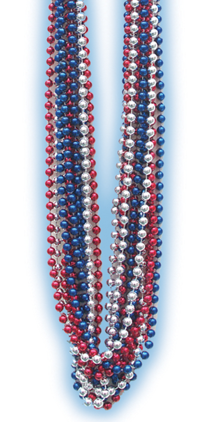 Red/Silver/Blue Beads
